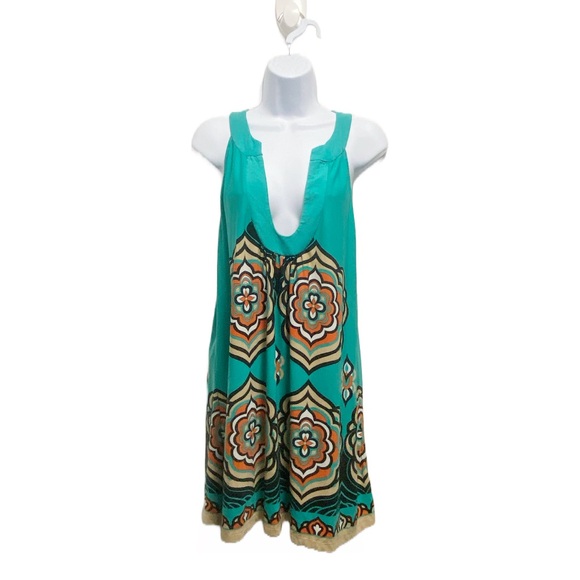 Blooming Rose Tops - Blouse Tank Top Sleeveless Plus Size Tunic Top Teal Orange Black Paisley Boho